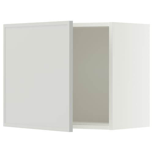 SEKTION Wall cabinet, white/Aspudden light gray, 24x15x20 "