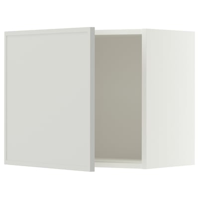 SEKTION Wall cabinet, white/Aspudden light gray, 24x15x20 "