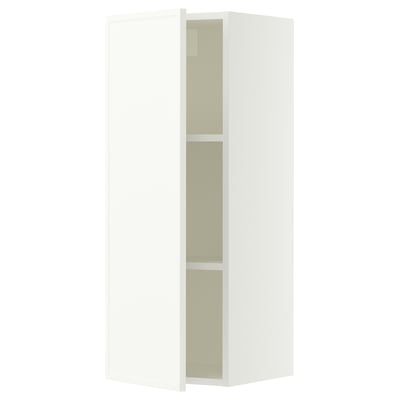 SEKTION Wall cabinet, white/Aspudden matte white, 15x15x40 "