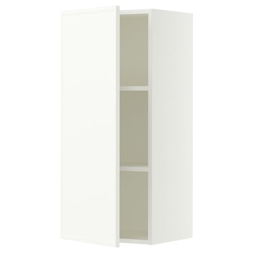 SEKTION Wall cabinet, white/Aspudden matte white, 18x15x40 "