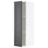 SEKTION Wall cabinet, white/Axstad dark gray, 12x15x40 "