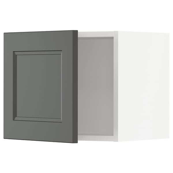 SEKTION Wall cabinet, white/Axstad dark gray, 18x15x15 "