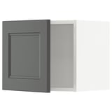 SEKTION Wall cabinet, white/Axstad dark gray, 18x15x15 "