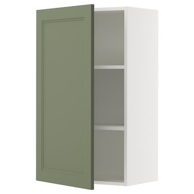 SEKTION Wall cabinet, white/Axstad gray-green, 24x15x40 "