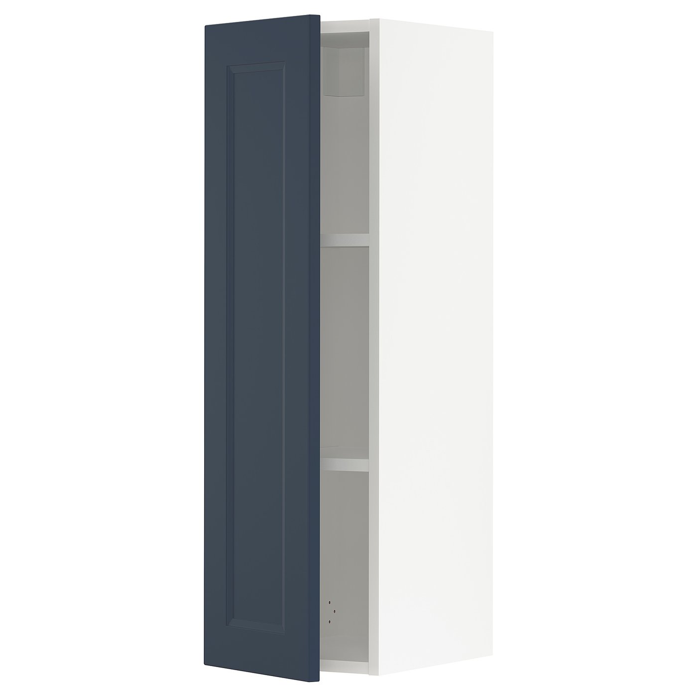 SEKTION wall cabinet, white Axstad/matte blue, 12x15x40