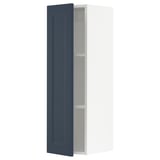 SEKTION Wall cabinet, white Axstad/matte blue, 12x15x40 "