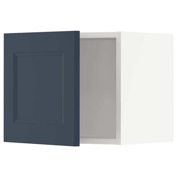 SEKTION Wall cabinet, white Axstad/matte blue, 18x15x15 "