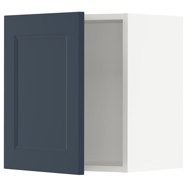SEKTION Wall cabinet, white Axstad/matte blue, 18x15x20 "