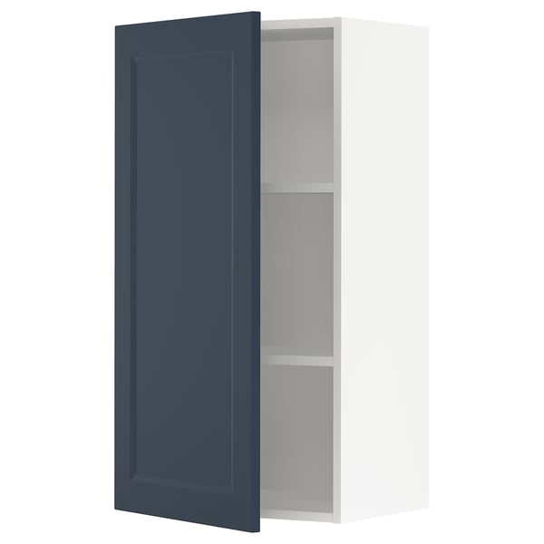 SEKTION Wall cabinet, white Axstad/matte blue, 21x15x40 "