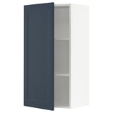 SEKTION Wall cabinet, white Axstad/matte blue, 21x15x40 "