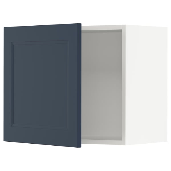 SEKTION Wall cabinet, white Axstad/matte blue, 24x15x20 "