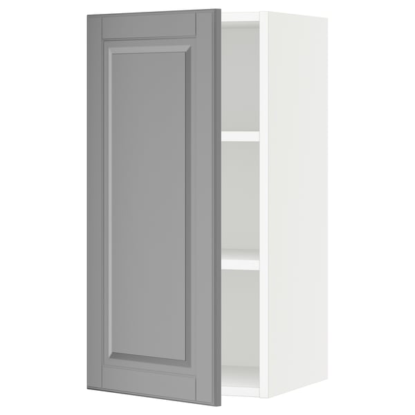 SEKTION Wall cabinet, white/Bodbyn gray, 15x15x30 "