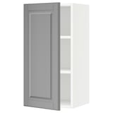 SEKTION Wall cabinet, white/Bodbyn gray, 15x15x30 "