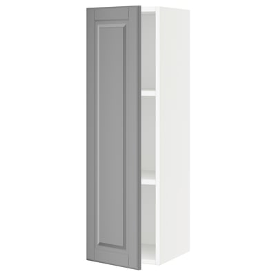 SEKTION Wall cabinet, white/Bodbyn gray, 12x15x40 "