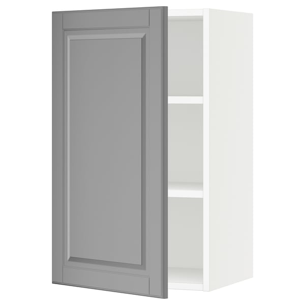 SEKTION Wall cabinet, white/Bodbyn gray, 18x15x30 "