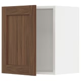 SEKTION Wall cabinet, white Enköping/brown walnut effect, 18x15x20 "