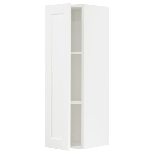 SEKTION Wall cabinet, white Enköping/white wood effect, 12x15x40 "