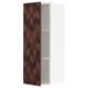 SEKTION Wall cabinet, white Hasslarp/brown right-handed, 15x15x40 "