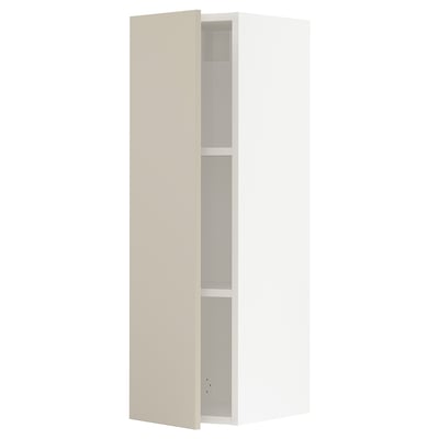 SEKTION Wall cabinet, white/Havstorp beige, 12x15x40 "