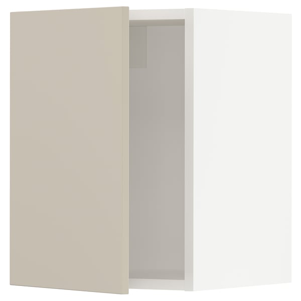 SEKTION Wall cabinet, white/Havstorp beige, 15x15x20 "