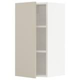 SEKTION Wall cabinet, white/Havstorp beige, 15x15x30 "