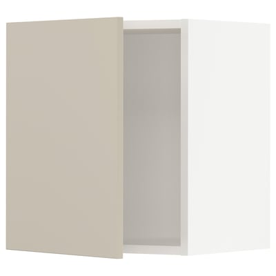 SEKTION Wall cabinet, white/Havstorp beige, 18x15x20 "
