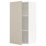 SEKTION Wall cabinet, white/Havstorp beige, 21x15x40 "