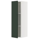 SEKTION Wall cabinet, white/Havstorp deep green, 12x15x40 "