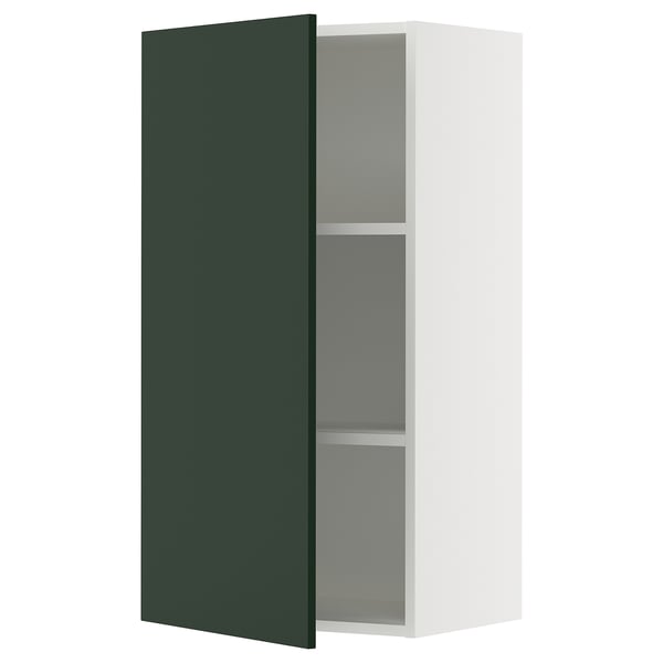 SEKTION Wall cabinet, white/Havstorp deep green, 21x15x40 "