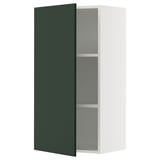 SEKTION Wall cabinet, white/Havstorp deep green, 21x15x40 "