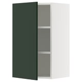 SEKTION Wall cabinet, white/Havstorp deep green, 18x15x30 "