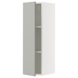 SEKTION Wall cabinet, white/Havstorp light gray, 12x15x40 "