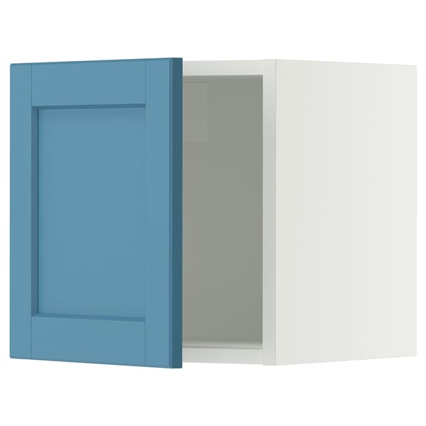 SEKTION Wall cabinet, white/Lerhyttan blue, 15x15x15 "
