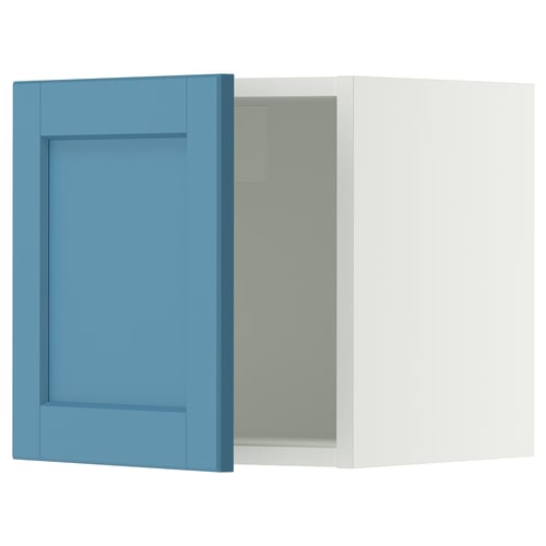 SEKTION Wall cabinet, white/Lerhyttan blue, 15x15x15 "