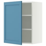 SEKTION Wall cabinet, white/Lerhyttan blue, 24x15x30 "