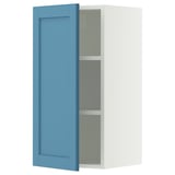 SEKTION Wall cabinet, white/Lerhyttan blue, 15x15x30 "