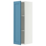 SEKTION Wall cabinet, white/Lerhyttan blue, 12x15x40 "
