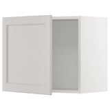 SEKTION Wall cabinet, white/Lerhyttan light gray, 24x15x20 "