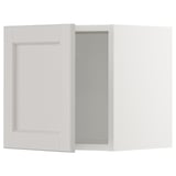 SEKTION Wall cabinet, white/Lerhyttan light gray, 15x15x15 "