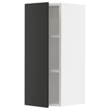 SEKTION Wall cabinet, white/Nickebo matte anthracite, 12x15x30 "