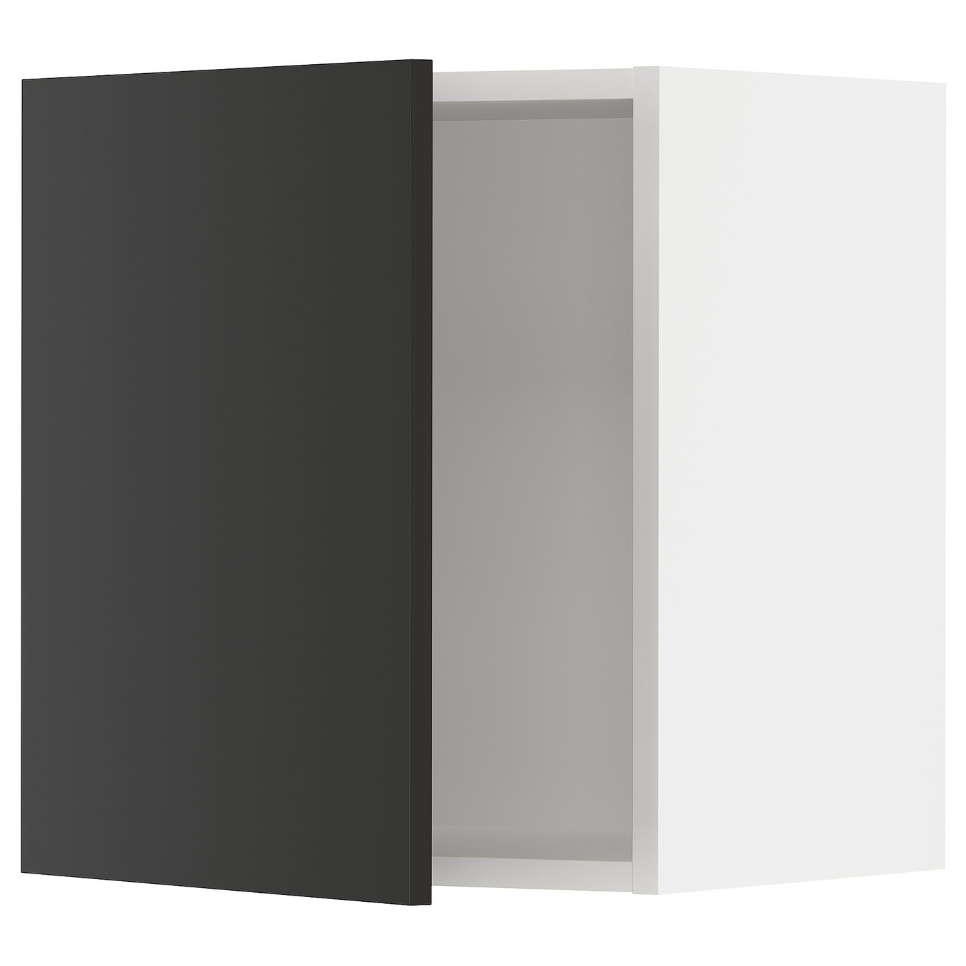 SEKTION wall cabinet, white/Nickebo matte anthracite, 18x15x20