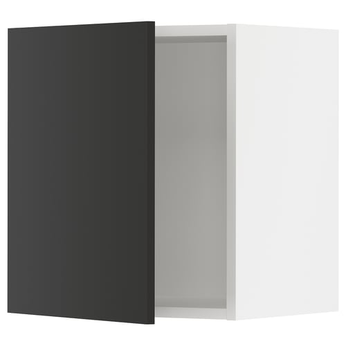 SEKTION kitchen cabinet with black matte nickebo fronts.