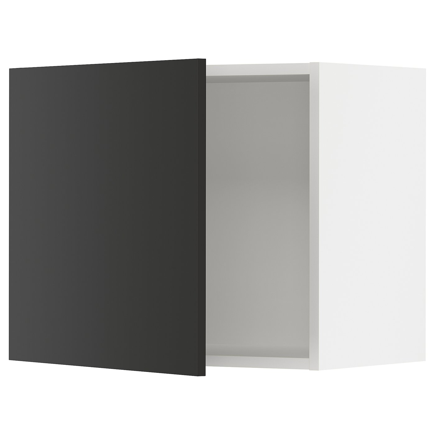SEKTION wall cabinet, white/Nickebo matte anthracite, 24x15x20