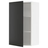 SEKTION Wall cabinet, white/Nickebo matte anthracite, 24x15x40 "