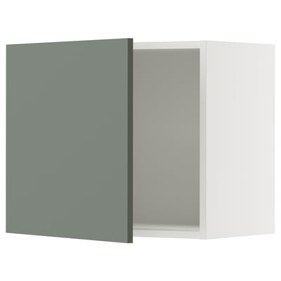 SEKTION Wall cabinet, white/Nickebo matte grey-green, 24x15x20 "
