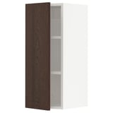 SEKTION Wall cabinet, white/Sinarp brown, 12x15x30 "