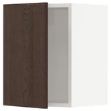SEKTION Wall cabinet, white/Sinarp brown, 15x15x20 "