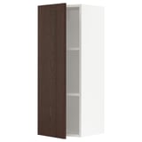 SEKTION Wall cabinet, white/Sinarp brown, 15x15x40 "