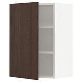SEKTION Wall cabinet, white/Sinarp brown, 21x15x30 "