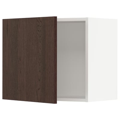 SEKTION Wall cabinet, white/Sinarp brown, 24x15x20 "